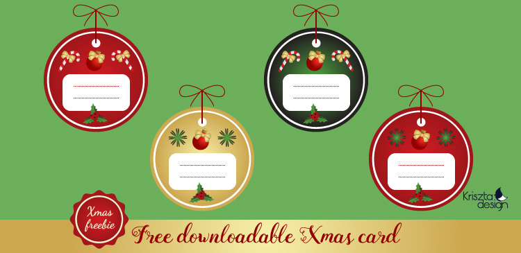 Xmas freebie: Egyedi letölthető karácsonyi ajándékkísérők