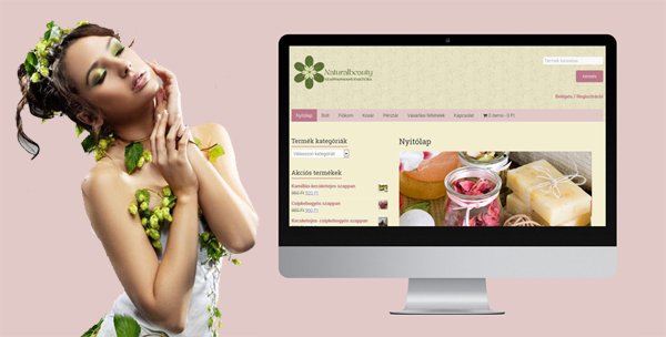 Nauralbeauty szappanmanufaktúra webáruház koncepció